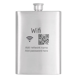 Flasque Mot de passe Wifi signer ajouter le code Q R ici d