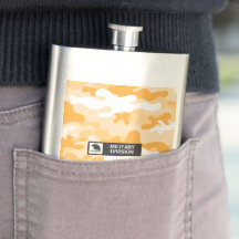 Motif de camouflage orange militaire
