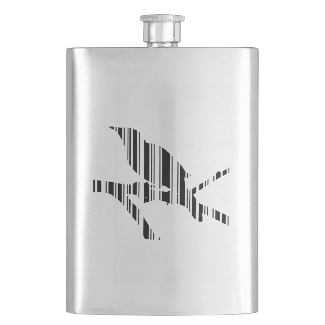 Flasque MOTIF DE CODE-BARRES DE MOQUINGBIRD Conception de  (devant)