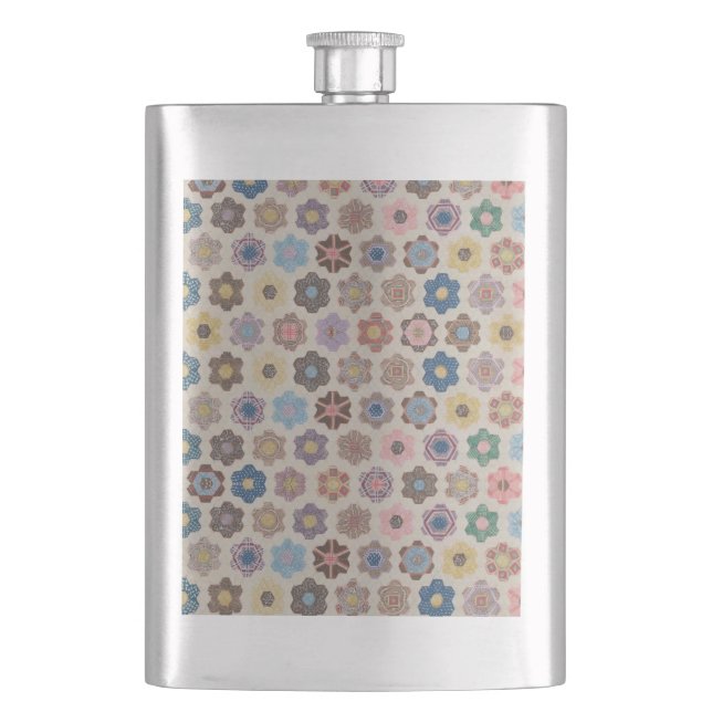Flasque Motif de fleurs abstraites (devant)