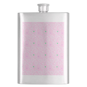 Flasque Motif de raquette de tennis rose