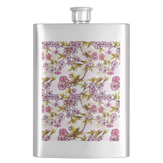 Flasque Motif en fleurs de cerisiers 