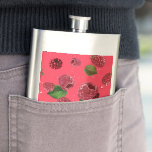 Flasque Motif framboise