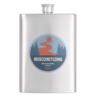 Flasque Musconetcong Rivière Sauvage Et Pittoresque