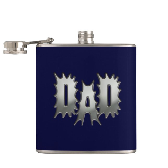 Flasque Navy Blue Papa (Ouvert)