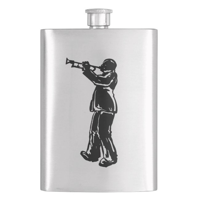 Flasque New York Boogie Nights Trumpet Orange (devant)