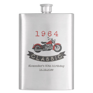 Flasque N'importe quel âge Vintage moto classique moto mot