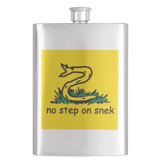 Flasque No step on snek memes (devant)