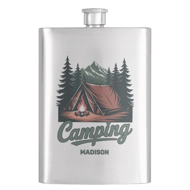 Flasque Nom personnalisé Camping (devant)