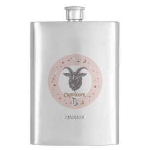 Flasque Nom personnalisé SIGNE Zodiaque Capricorne