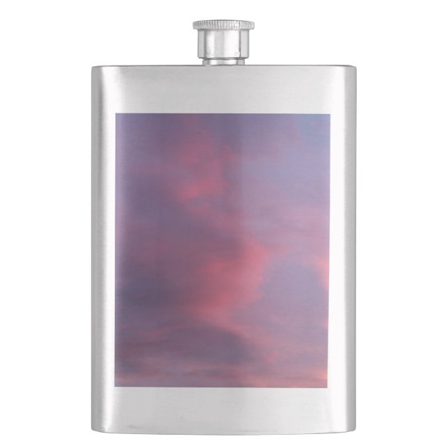 Flasque Nuages roses bleus (devant)