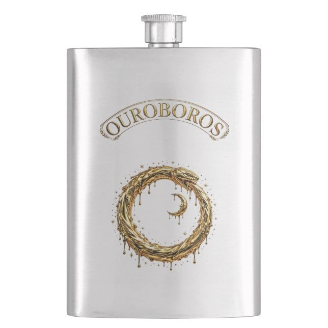 Flasque Ouroboros Doré (devant)