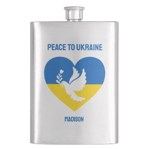 Flasque Paix textuelle à l'Ukraine