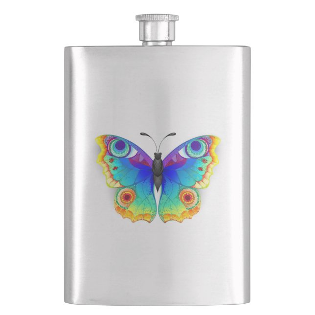 Flasque Papillon Arc-en-ciel Paon Œil (devant)