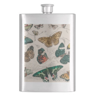 Flasque Papillons Collection Antique Papillons