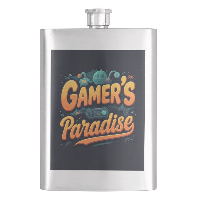 Flasque Paradise des Gamer (devant)