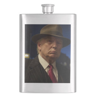 Flasque Parrain de l'Amérique Don J. Trump
