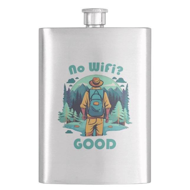 Flasque Pas de Wifi Bon Routard (devant)