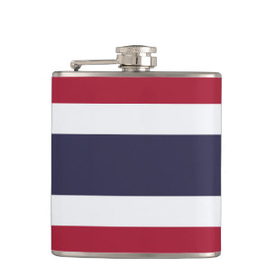 Flasque patriotique avec drapeau de Thaïlande