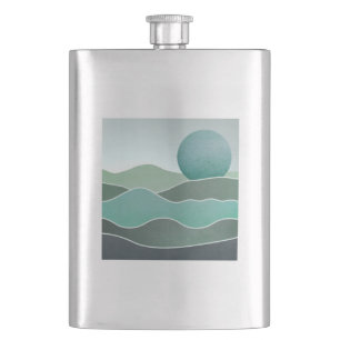 Flasque Paysage du monde Turquoise