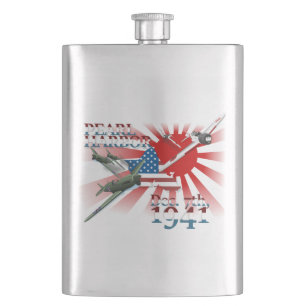 Flasque Pearl Habor 7 décembre 1941 Hip Flask