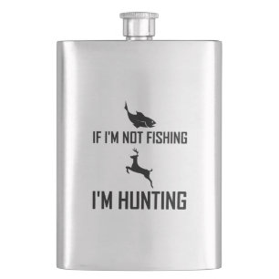 Flasque Pêche alors de la chasse