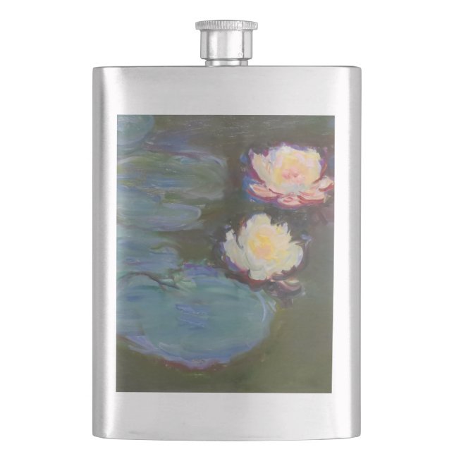 Flasque Peinture de nénuphars d'eau de Monet Étang Nénupha (devant)