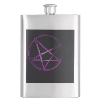 Flasque pentagramme violet yaie