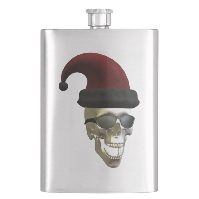 Flasque père Noël Skull (devant)