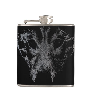 Flasque personnalisé Husky chiot loup Husky Flask 