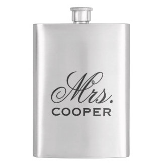 Flasque Personnalisée Mme Bride Mariage Keepsaké