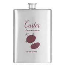 Flasque personnalisée pour garçon d'honneur avec n
