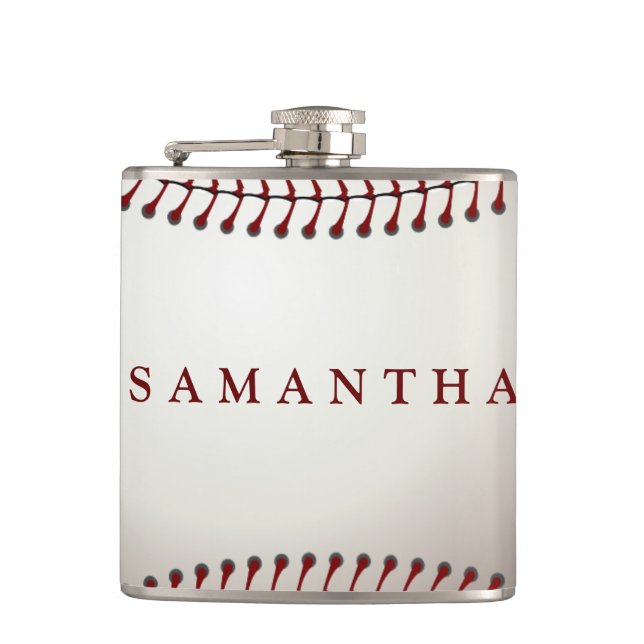 Flasque personnalisée sur le thème du baseball (Devant)