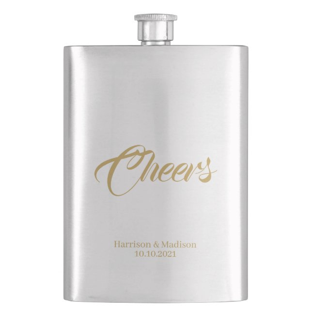 Flasque personnaliser texte Salaire cadeau Mariage faveurs (devant)