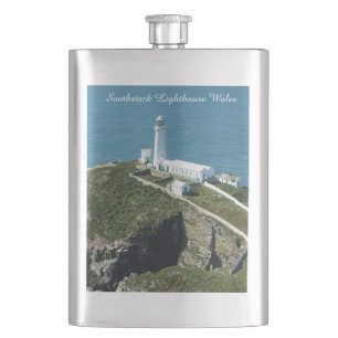 Flasque Phare de Southstack au Pays de Galles.