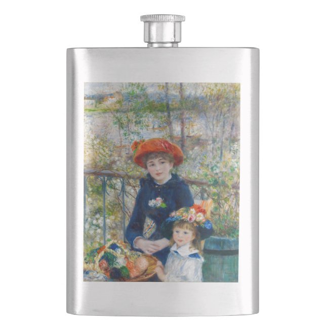 Flasque Pierre-Auguste Renoir - Deux soeurs sur la terrass (devant)