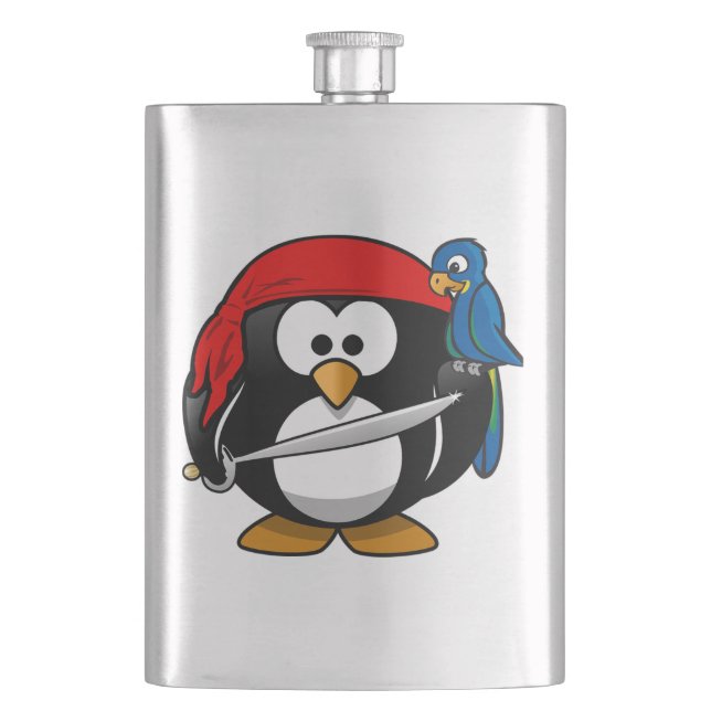 Flasque Pirate Penguin et Parrot (devant)