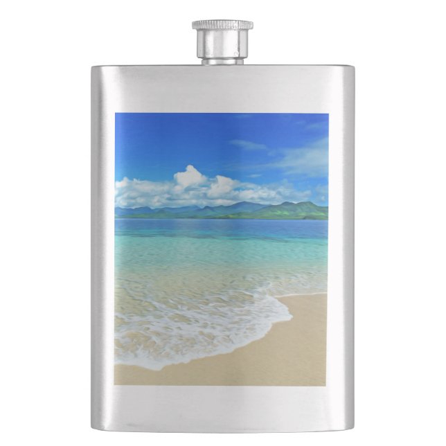Flasque Plage et mer (devant)