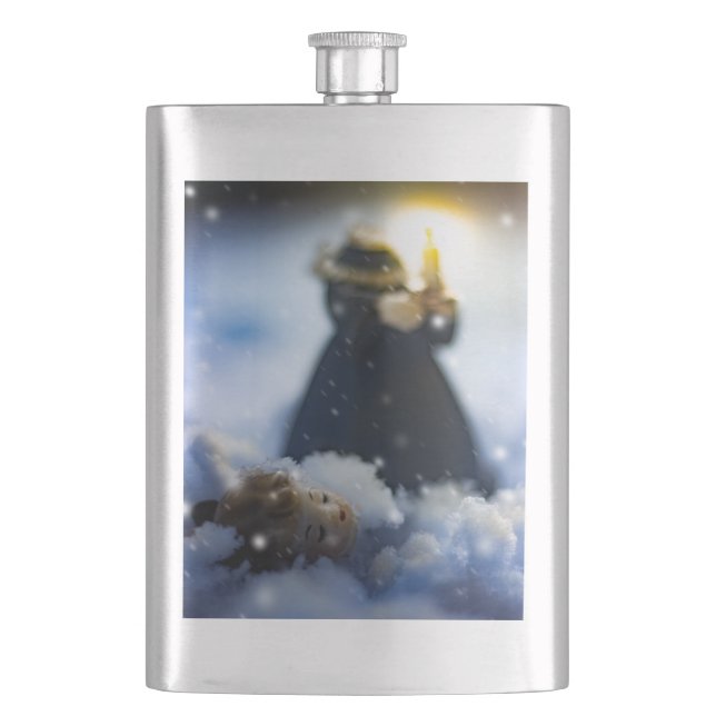Flasque Porcelaine en Neige X (devant)