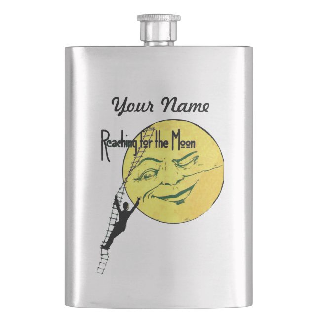 Flasque Portée clignotante vintage d'échelle d'homme de (devant)