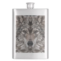 Portrait géométrique Wolf Lone