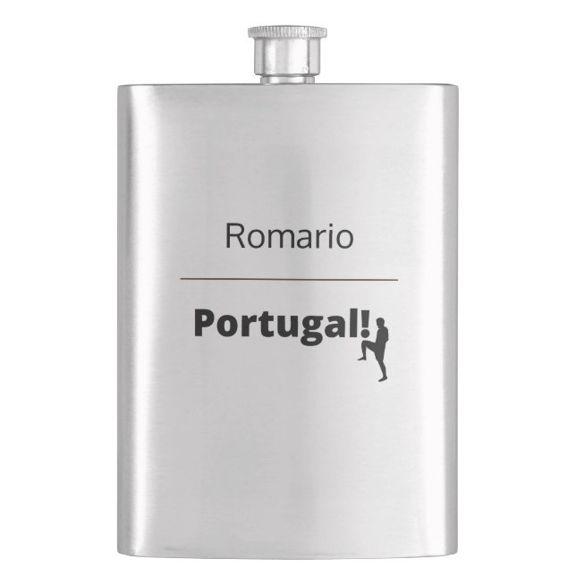 Flasque Portugal Soccer, personnalisable (devant)