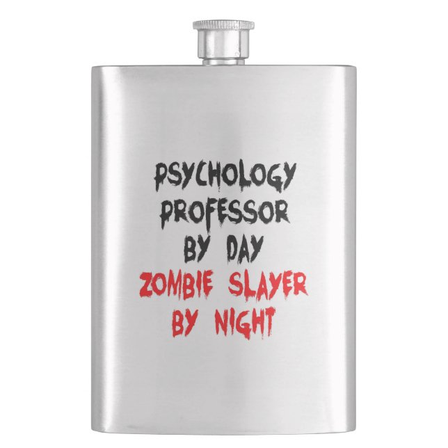 Flasque Professeur de psychologie Zombie Slayer (devant)