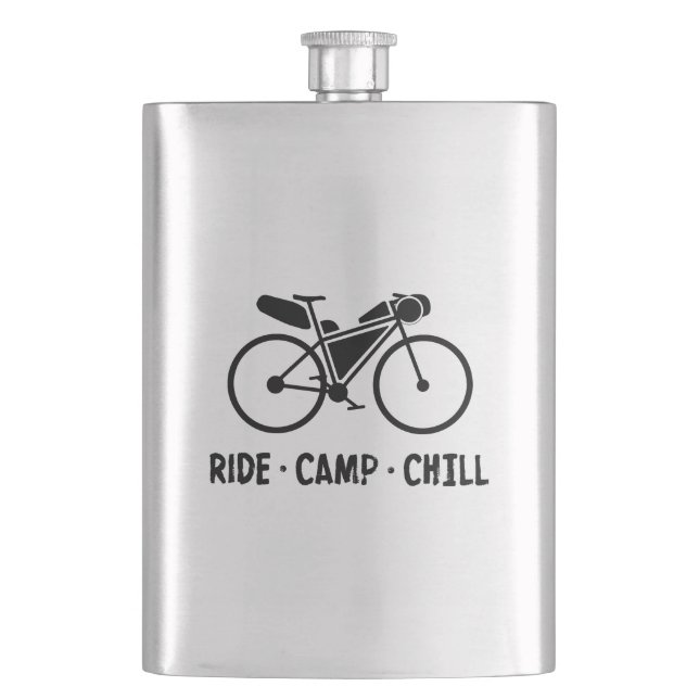 Flasque Randonnée en camping bikepacking (devant)