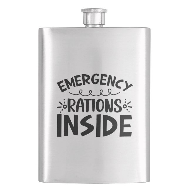 Flasque Rations d'urgence à l'intérieur (devant)