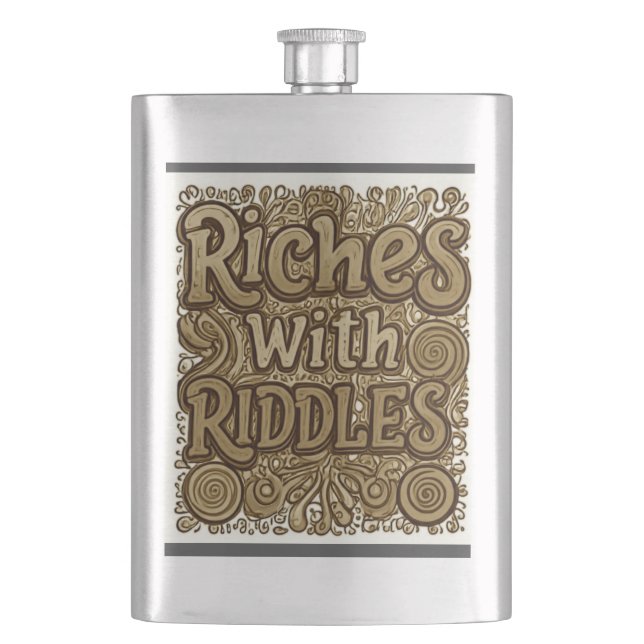 Flasque Riches avec des dorsales (devant)