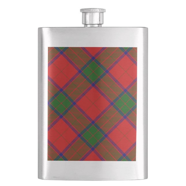 Flasque Robertson tartson rouge vert plaid (devant)