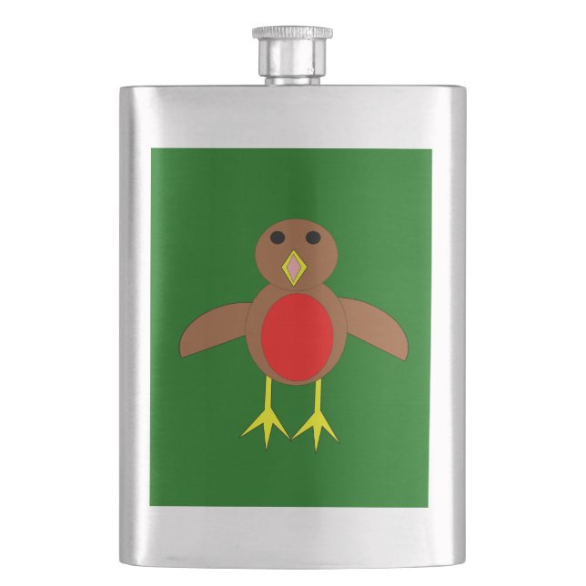 Flasque Robin de Noël (devant)