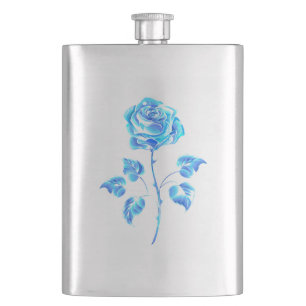 Flasque Rose bleu brûlant