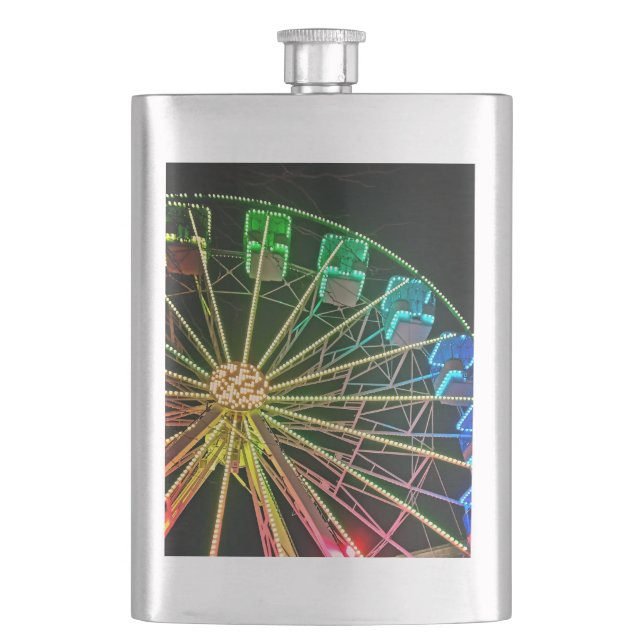 Flasque Roue Ferris verte et bleue (devant)